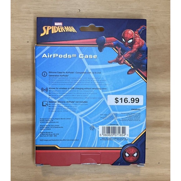 NEW Thumbs Up Marvel Spiderman 3D Airpods Case Red - Picture 2 of 2